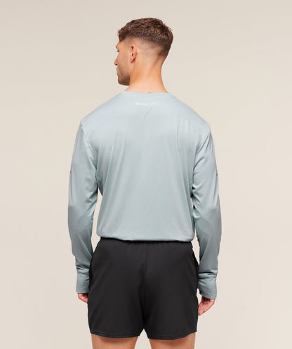Gymshark Running Long Sleeve T-Shirt - Smoke Blue