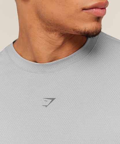Gymshark Running Long Sleeve T-Shirt -  Stratus Grey