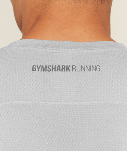 Gymshark Running Long Sleeve T-Shirt -  Stratus Grey