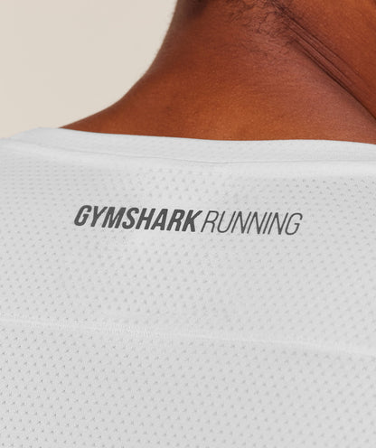 Gymshark Running Long Sleeve T-Shirt - White