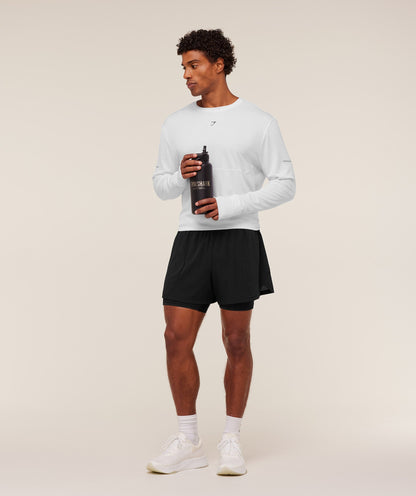Gymshark Running Long Sleeve T-Shirt - White