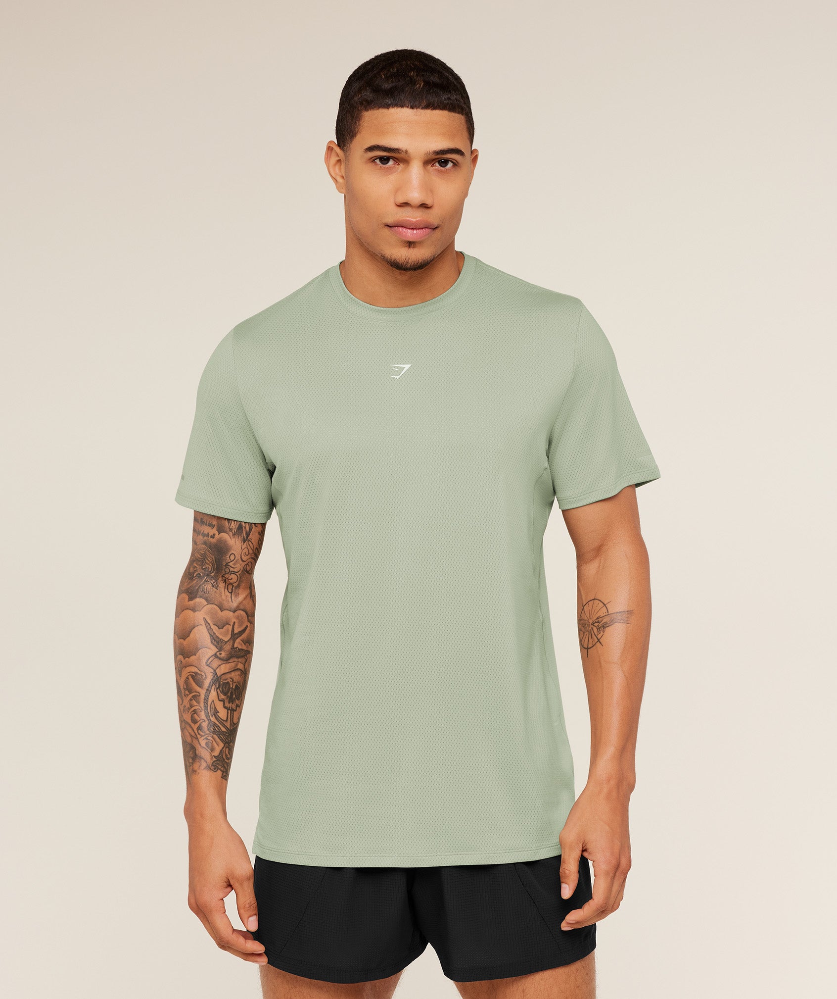 Gymshark Running T-Shirt - GS Haze Green