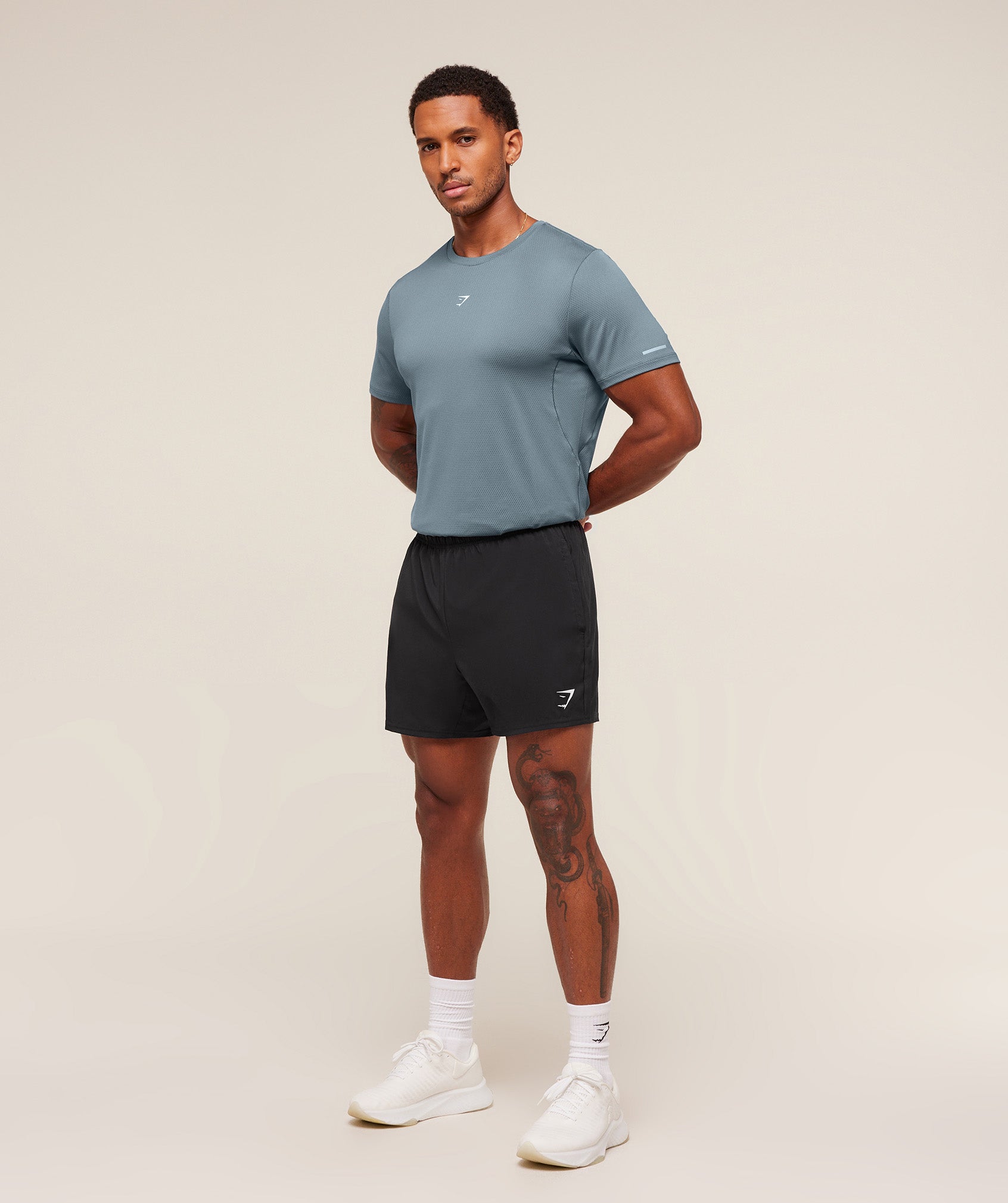 Gymshark Running T-Shirt - Iron Blue