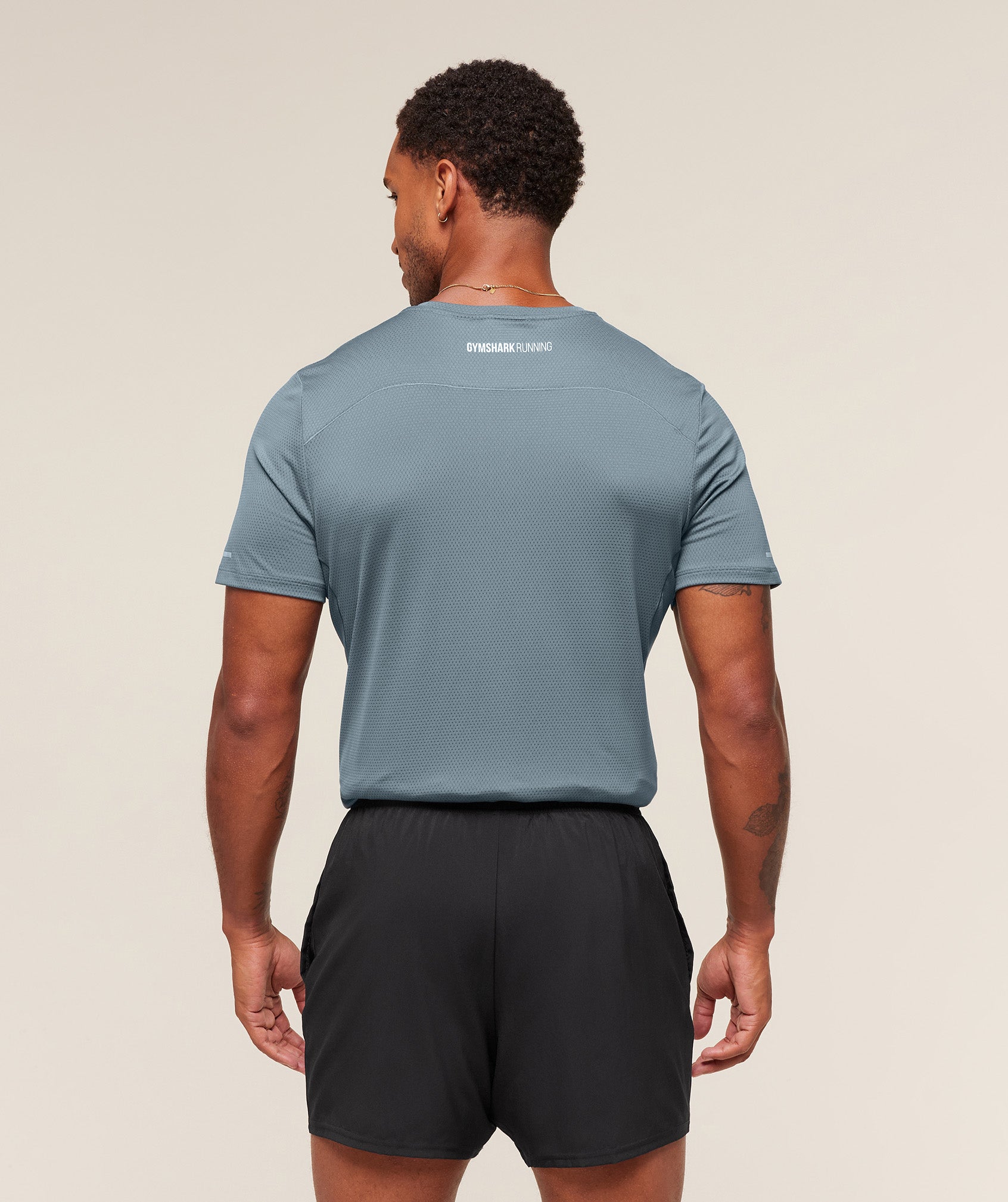 Gymshark Running T-Shirt - Iron Blue