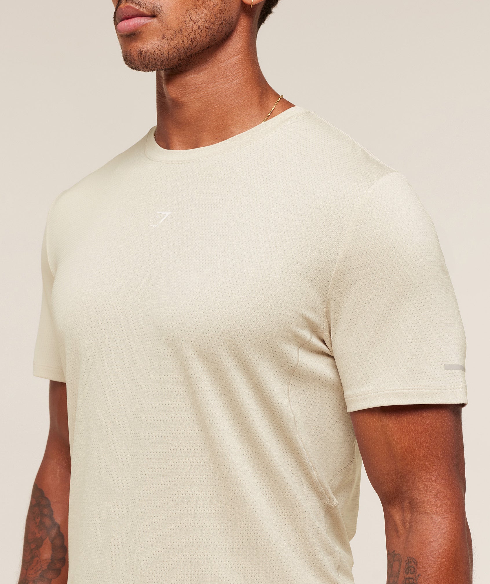 Gymshark Running T-Shirt - Pebble Grey