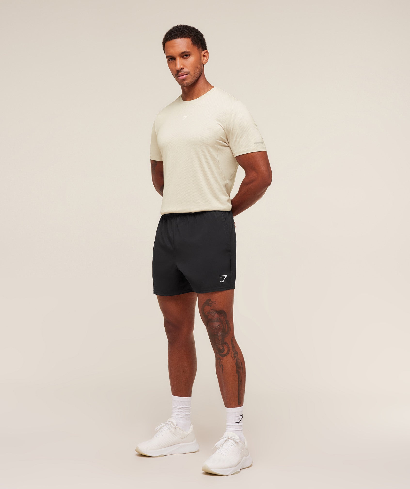 Gymshark Running T-Shirt - Pebble Grey