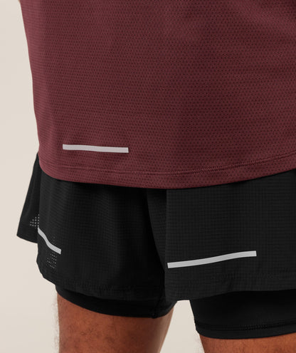 Gymshark Running T-Shirt - Rich Maroon