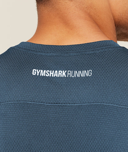 Gymshark Running T-Shirt - GS Stealth Blue