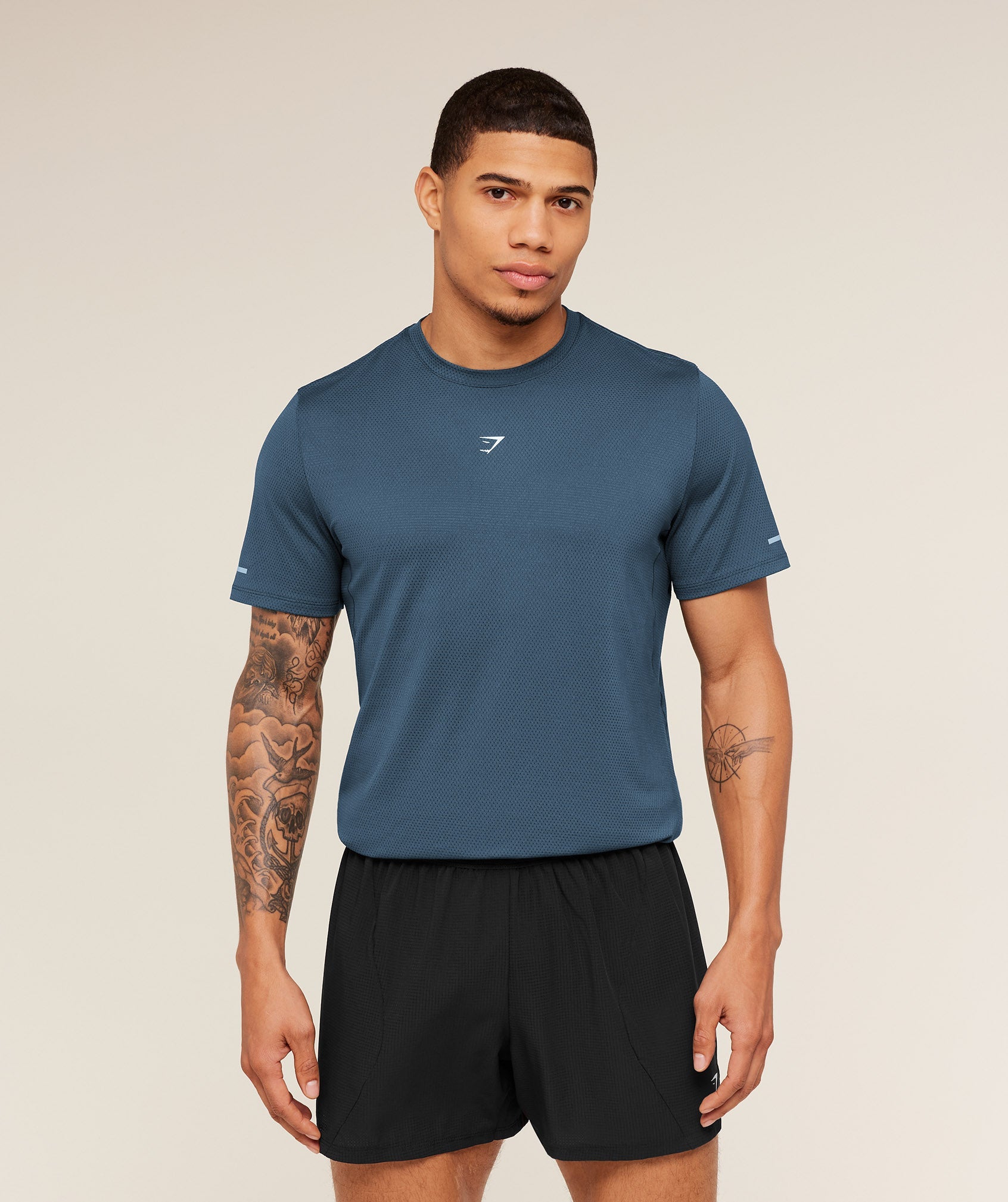 Gymshark Running T-Shirt - GS Stealth Blue