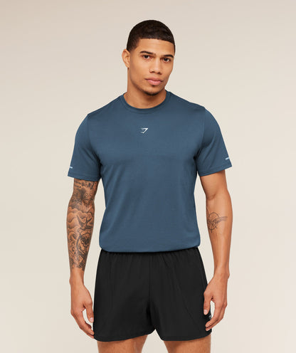 Gymshark Running T-Shirt - GS Stealth Blue