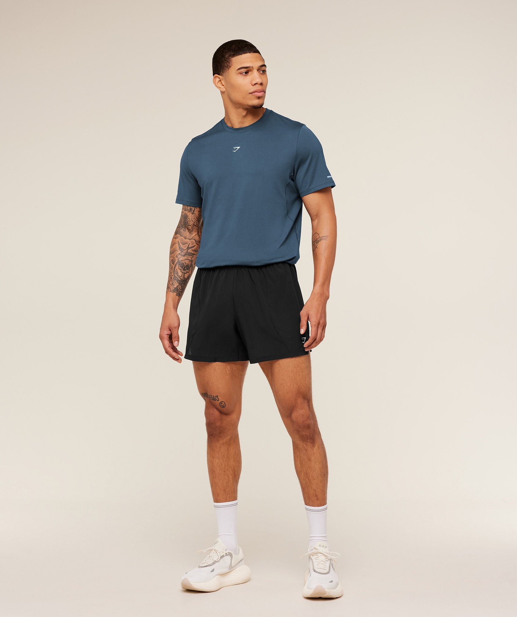 Gymshark Running T-Shirt - GS Stealth Blue