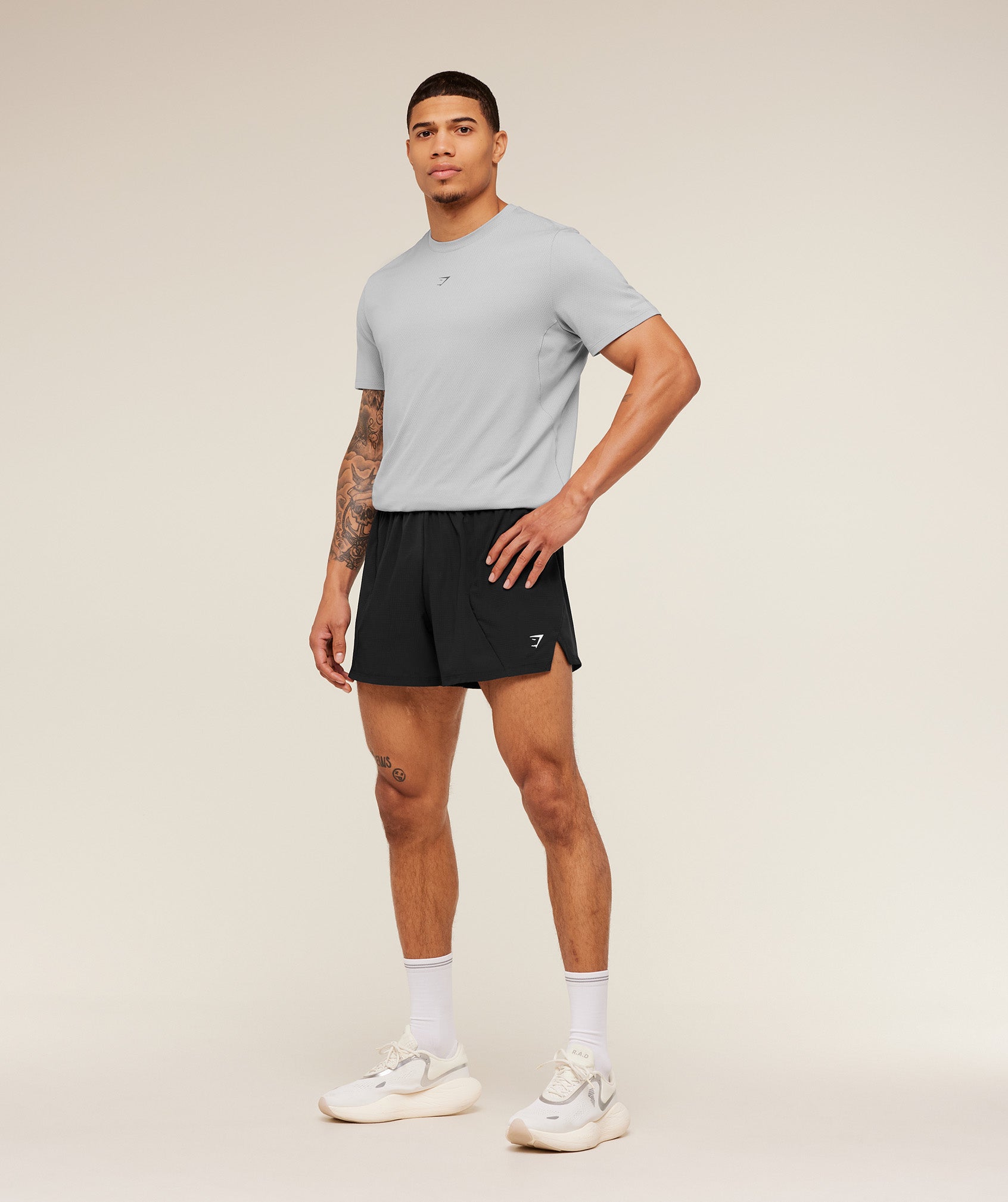 Gymshark Running T-Shirt -  Stratus Grey