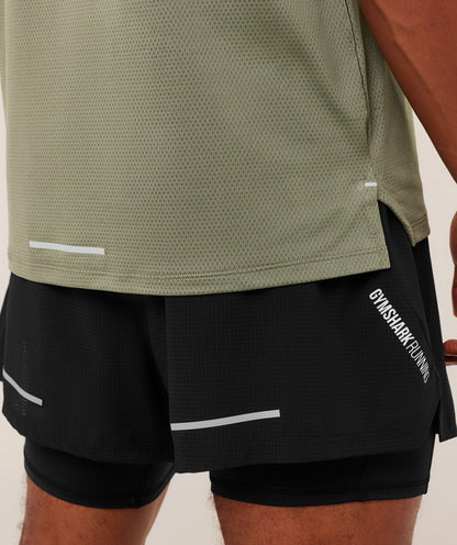 Gymshark Running T-Shirt - Base Green