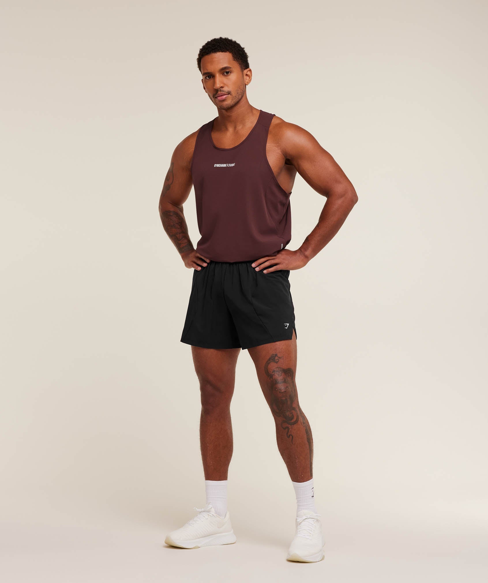 Gymshark Running Tank - Rich Maroon