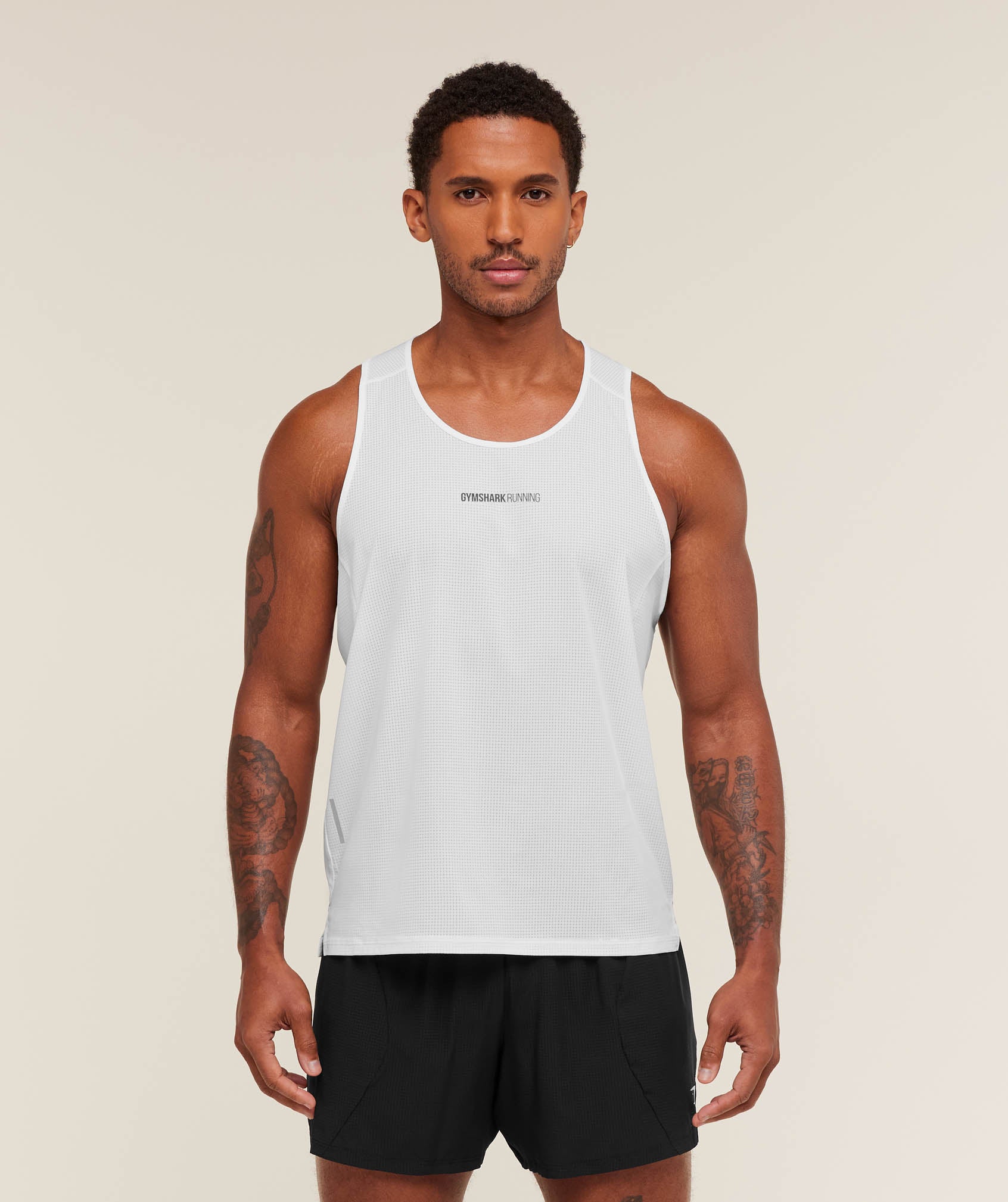 Gymshark Running Tank - White