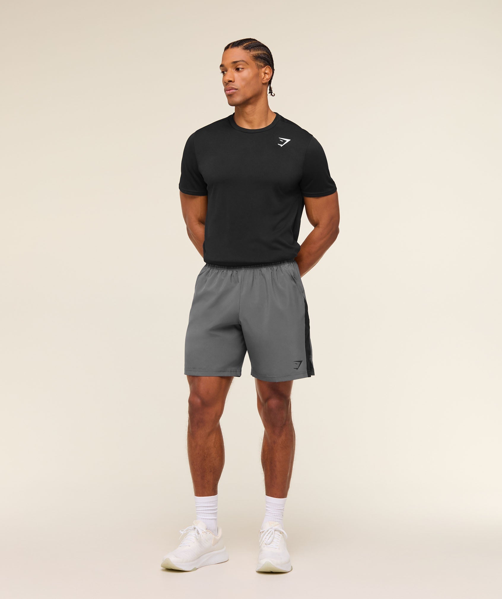 Gymshark Sport  7" Shorts - Dark Grey/Black