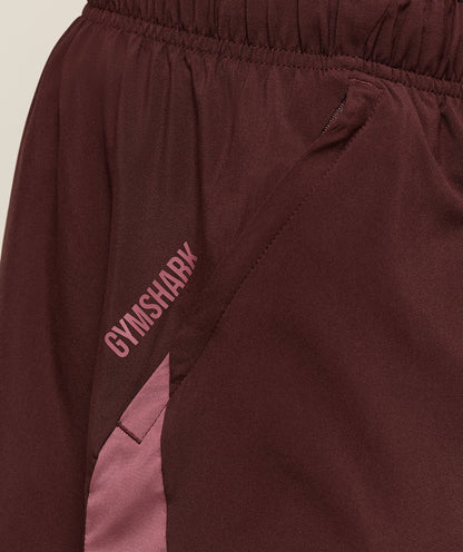 Gymshark Sport  7" Shorts - Rich Maroon/Reset Pink
