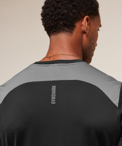 Gymshark Sport T-Shirt - Black/Dark Grey