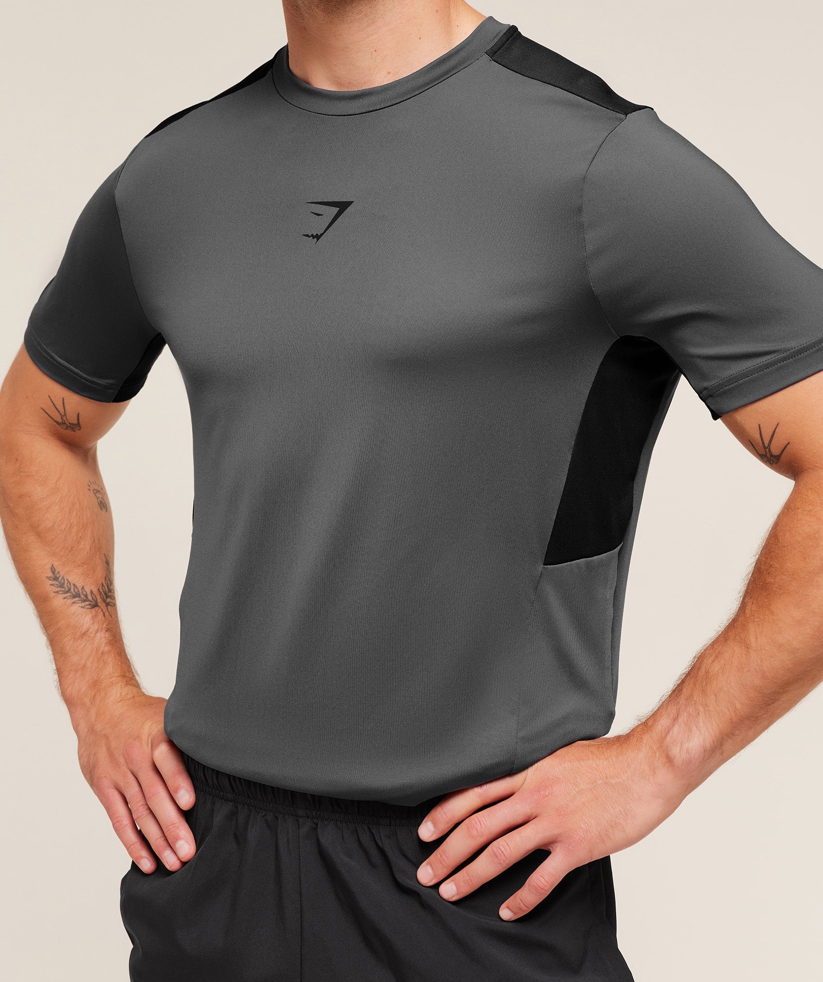 Gymshark Sport T-Shirt - Dark Grey/Black