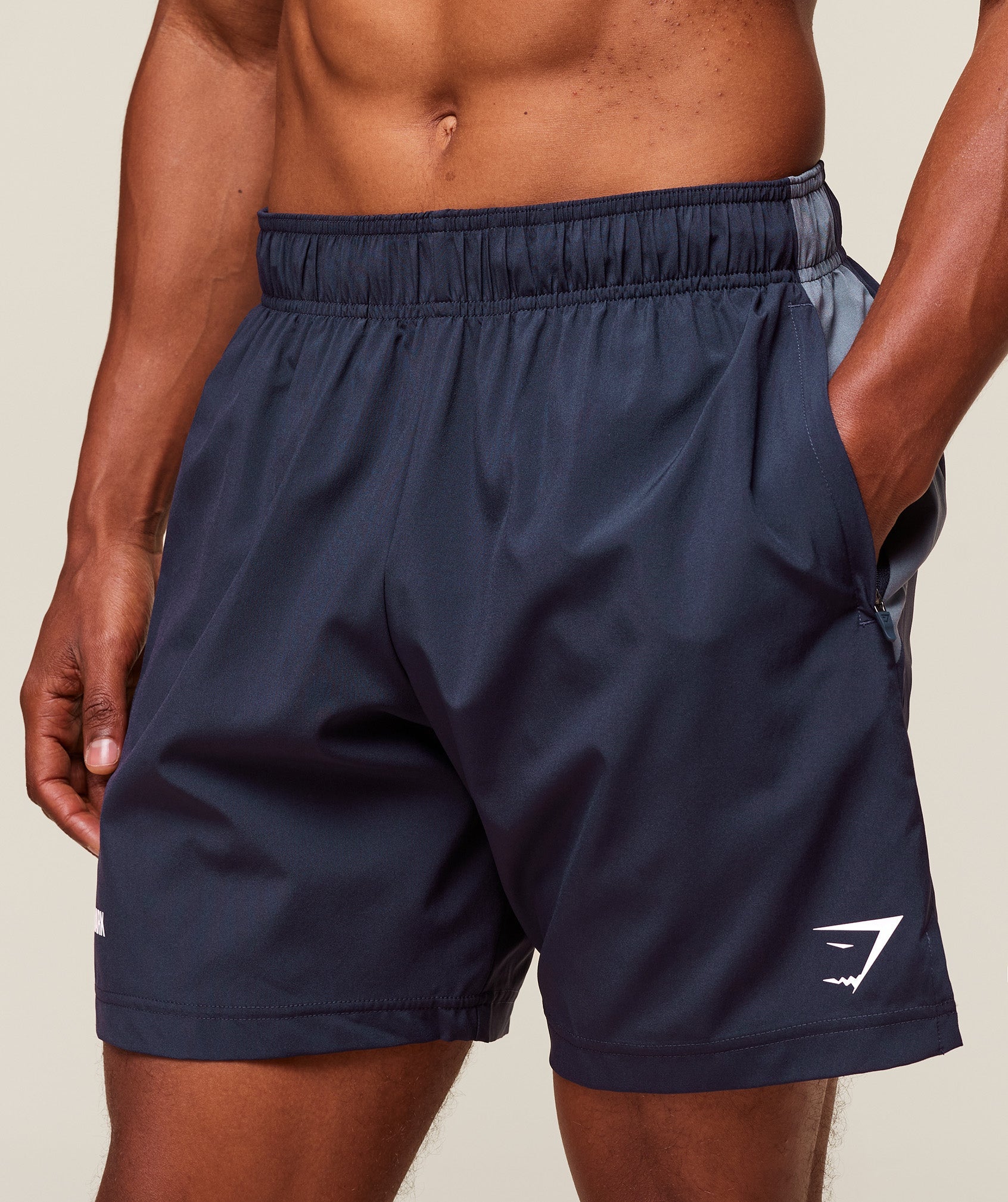 Gymshark Sport Panel 7" Shorts - Heavy Blue/Iron Blue