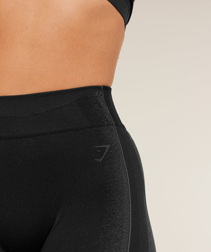 Gymshark Charge Seamless Shorts - Black/Graphite Grey
