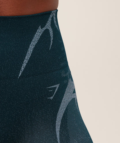 Gymshark Storm Seamless Leggings - Deep Petrol Blue/Smoke Blue