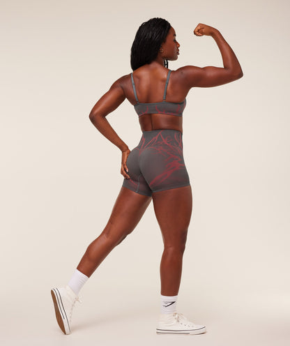 Gymshark Storm Seamless Shorts - GS Dark Grey/GS Zesty Red