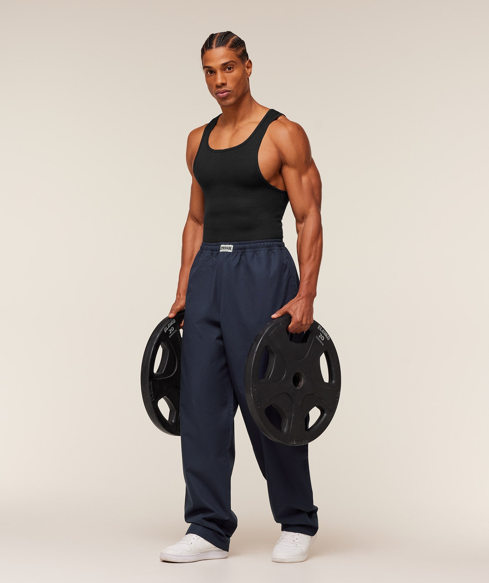 Gymshark Straight Leg Pumper Pants - Heavy Blue