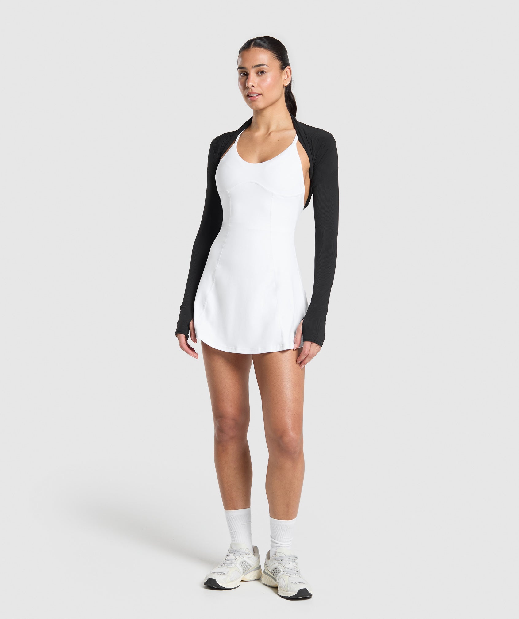 Gymshark Strappy 2-in-1 Dress - White