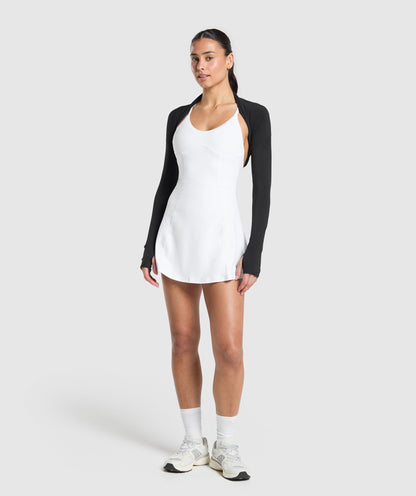 Gymshark Strappy 2-in-1 Dress - White