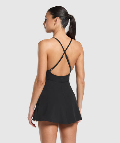 Gymshark Strappy 2-in-1 Dress - Black
