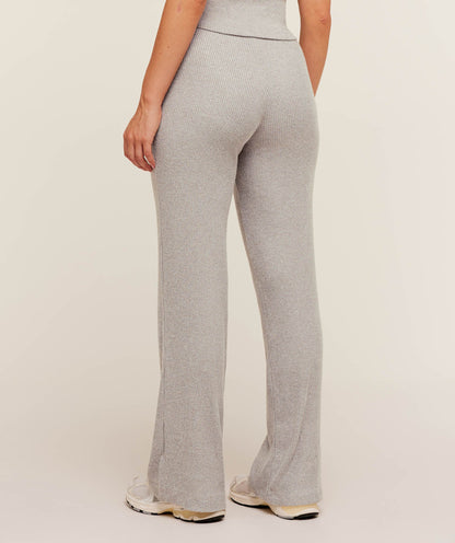 Gymshark SuperSoft Straight Leg Pant - Light Grey Core Marl