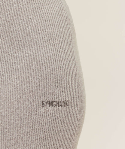 Gymshark SuperSoft Straight Leg Pant - Light Grey Core Marl