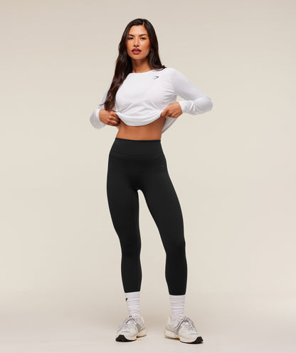 Gymshark Training Long Sleeve Top - White