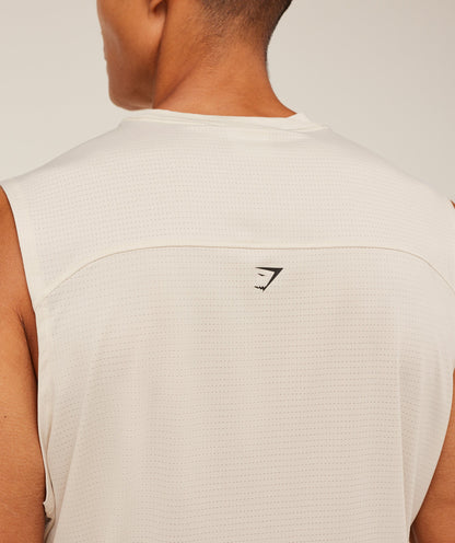 Gymshark Tactical Tank - Oat White