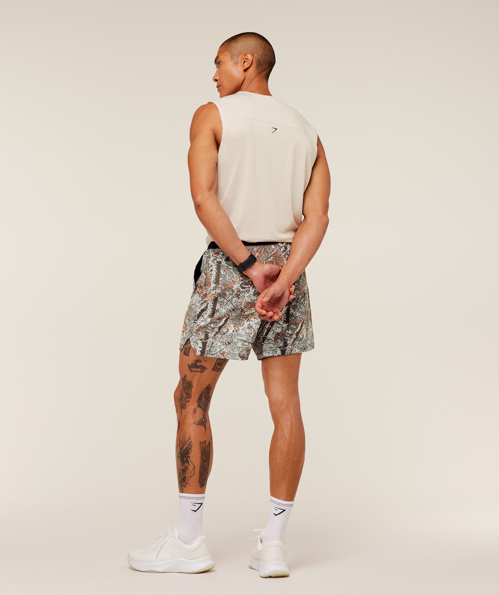 Gymshark Tactical Tank - Oat White