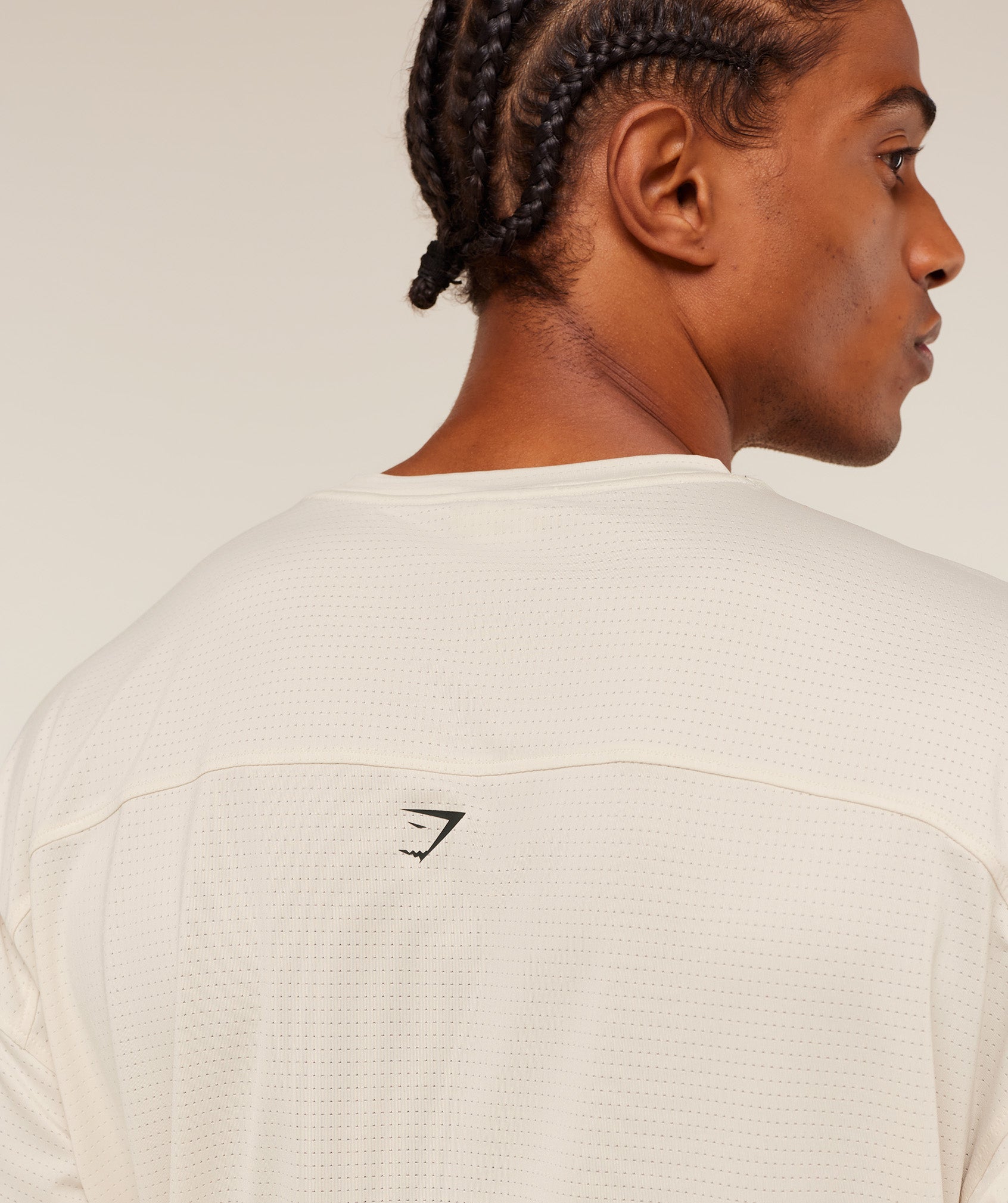 Gymshark Tactical Oversized T-Shirt - Oat White
