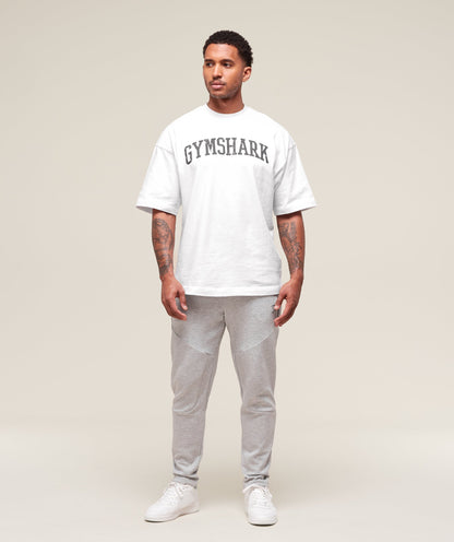 Gymshark Interlock Tech Joggers - Light Grey Core Marl