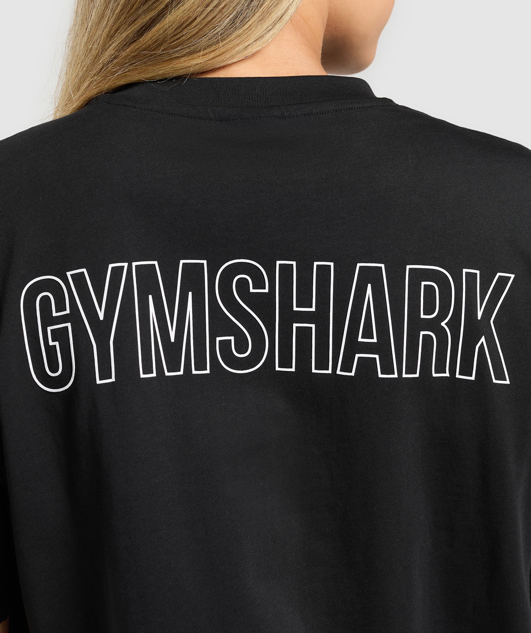 Gymshark Trace Graphic Oversized T-Shirt - Black