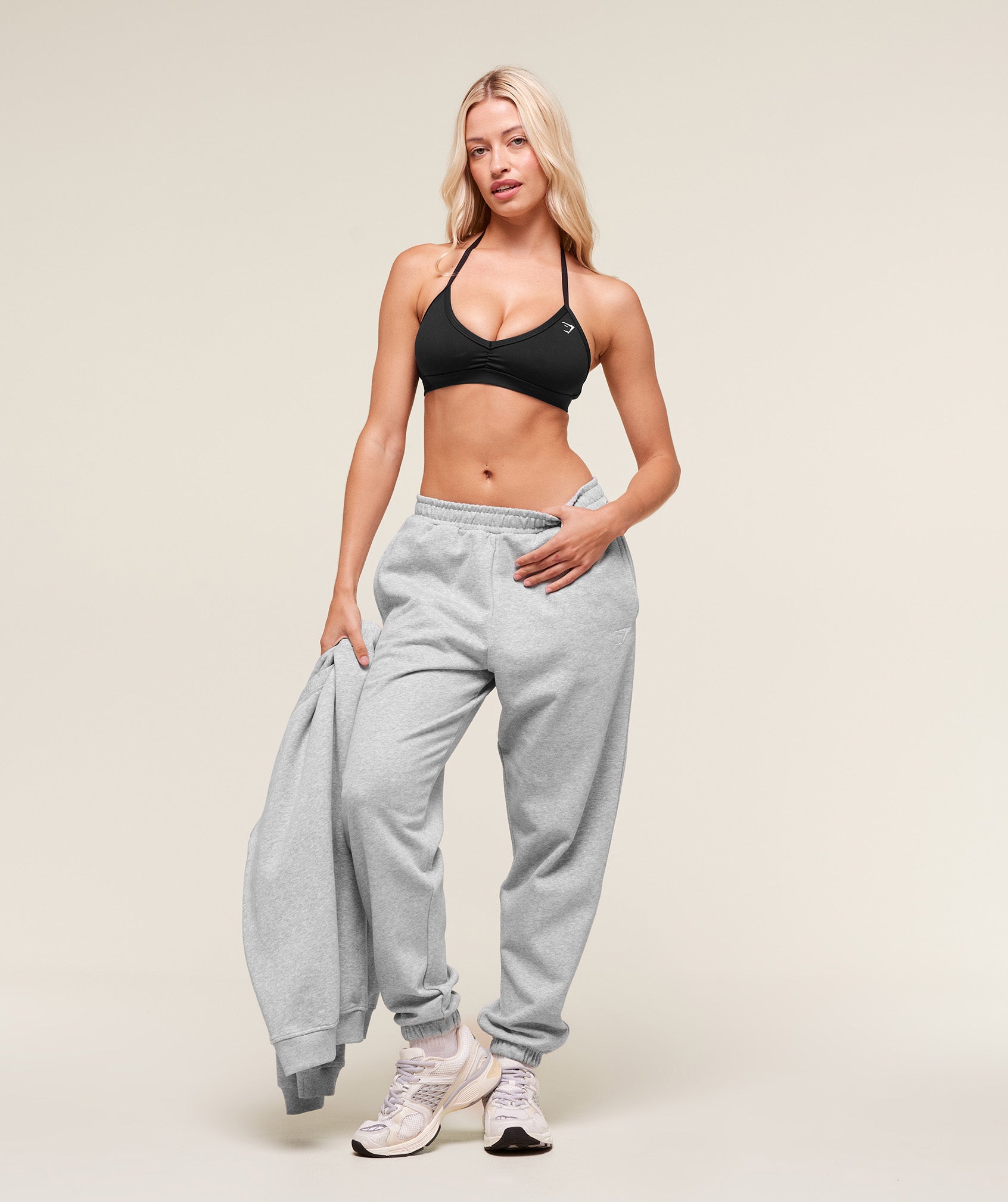Gymshark Training Fleece Joggers - Light Grey Core Marl