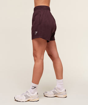 Gymshark Training Fleece Shorts - Cherry Purple
