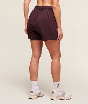 Gymshark Training Fleece Shorts - Cherry Purple