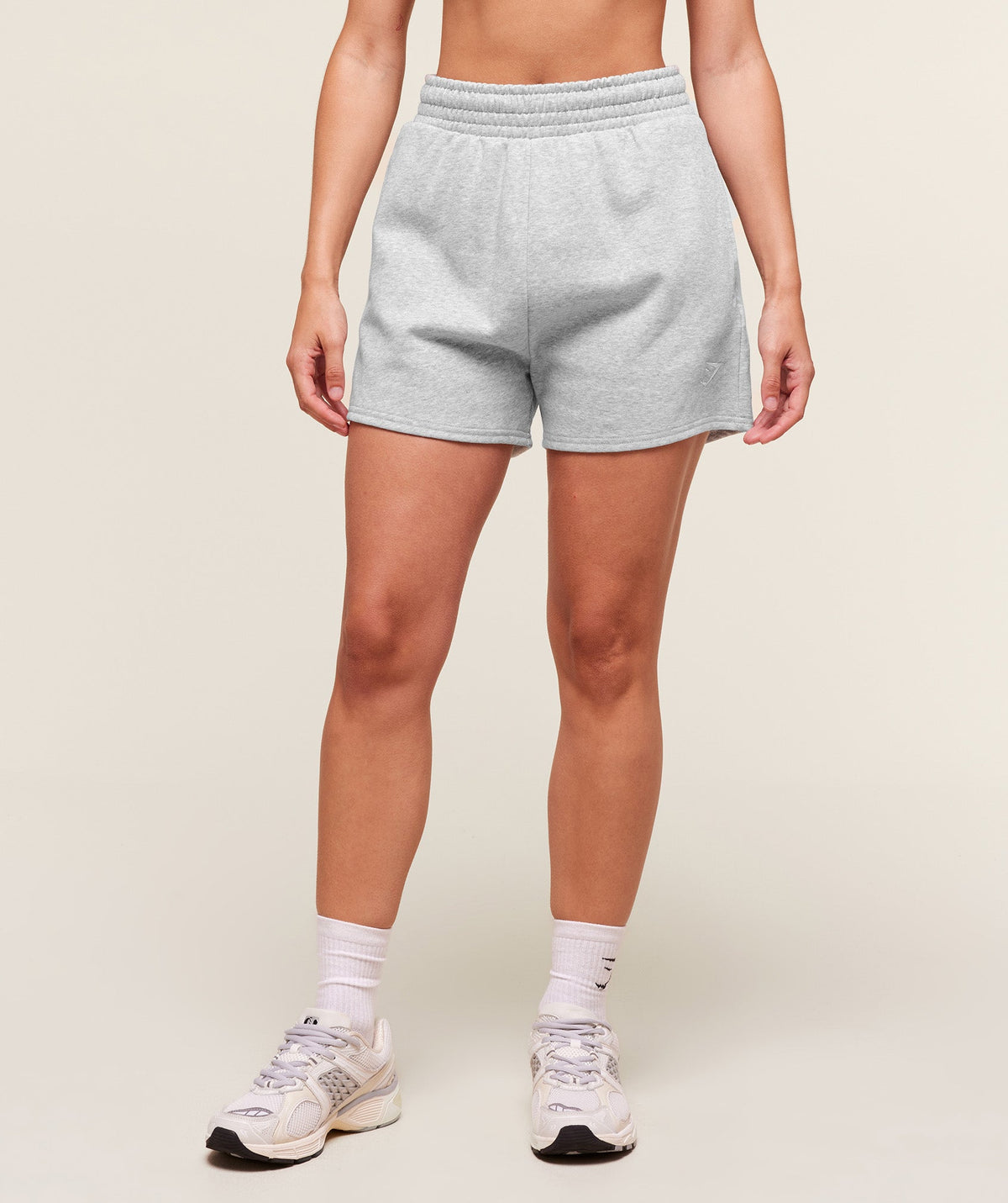 Gymshark Training Fleece Shorts - Light Grey Core Marl