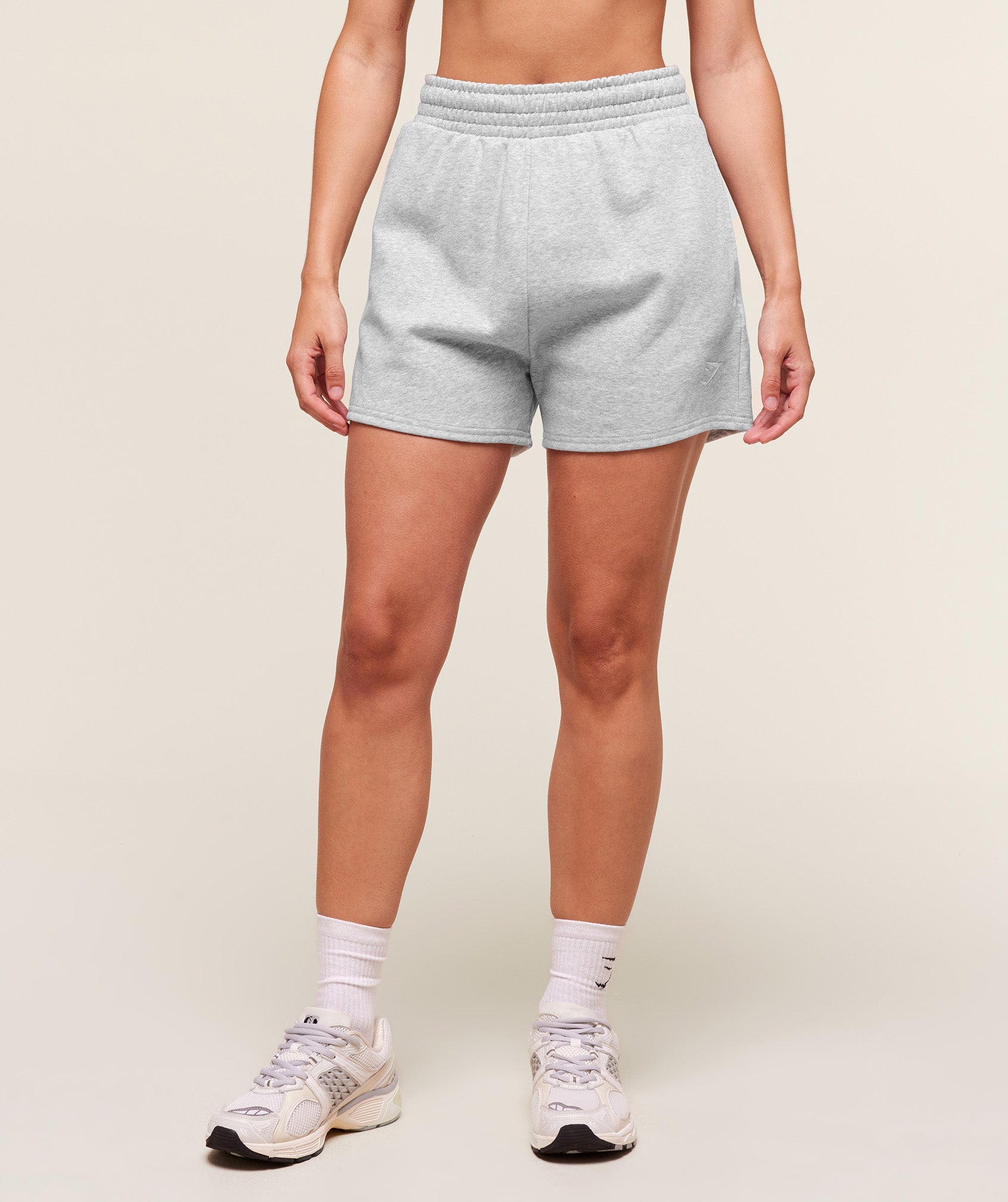 Gymshark Training Fleece Shorts - Light Grey Core Marl