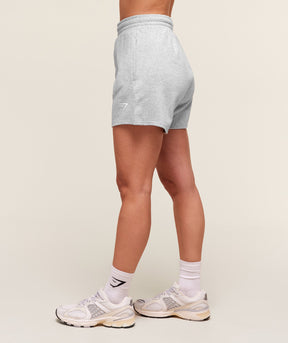 Gymshark Training Fleece Shorts - Light Grey Core Marl