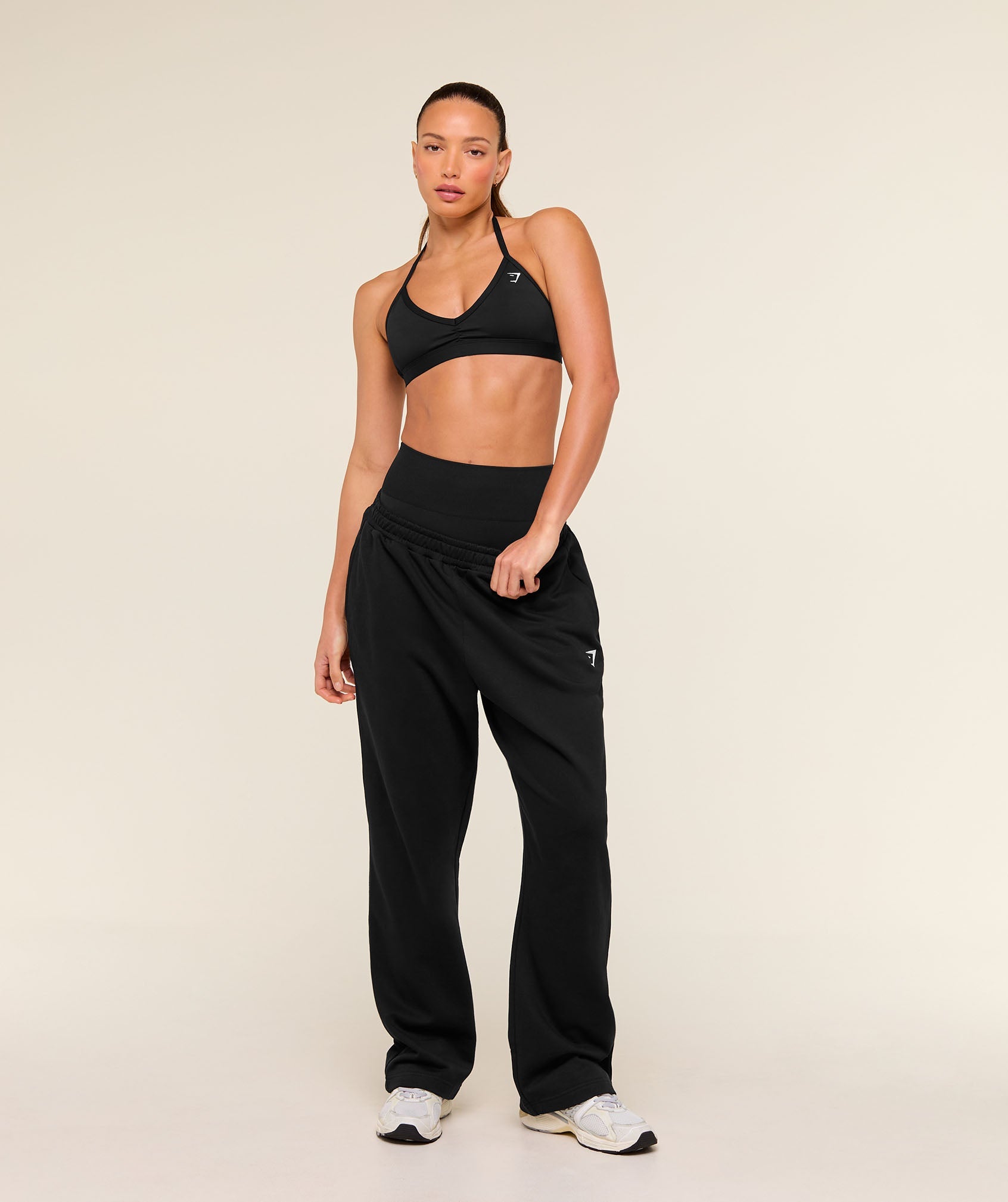 Gymshark Training Fleece Straight Leg Joggers - Black