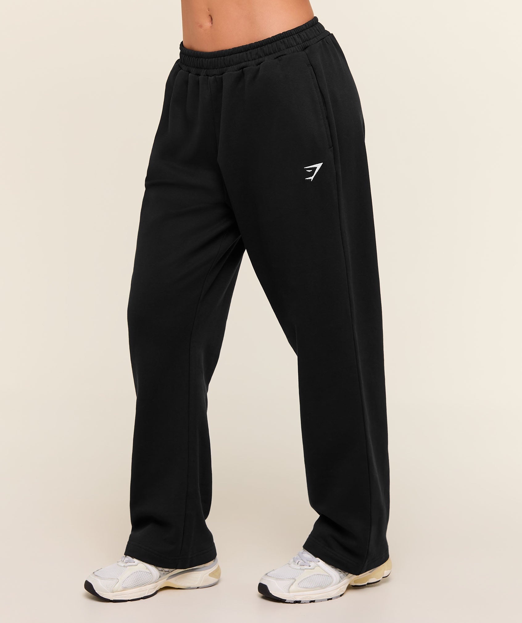 Gymshark Training Fleece Straight Leg Joggers - Black