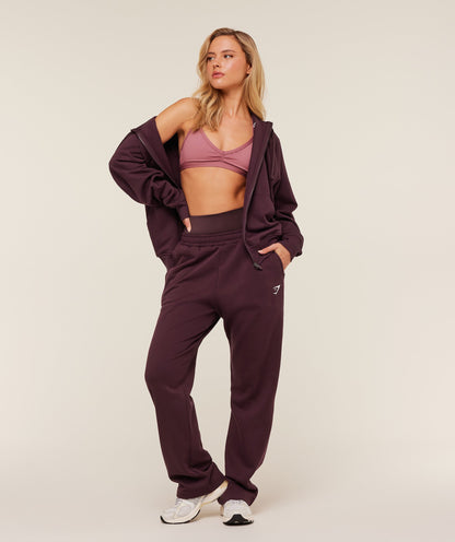 Gymshark Training Fleece Straight Leg Jogger - GS Cherry Purple