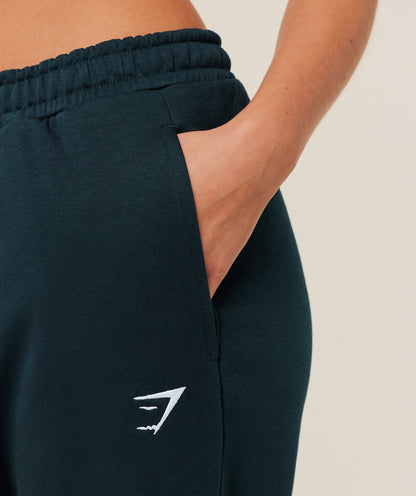 Gymshark Training Fleece Straight Leg Jogger - Deep Petrol Blue