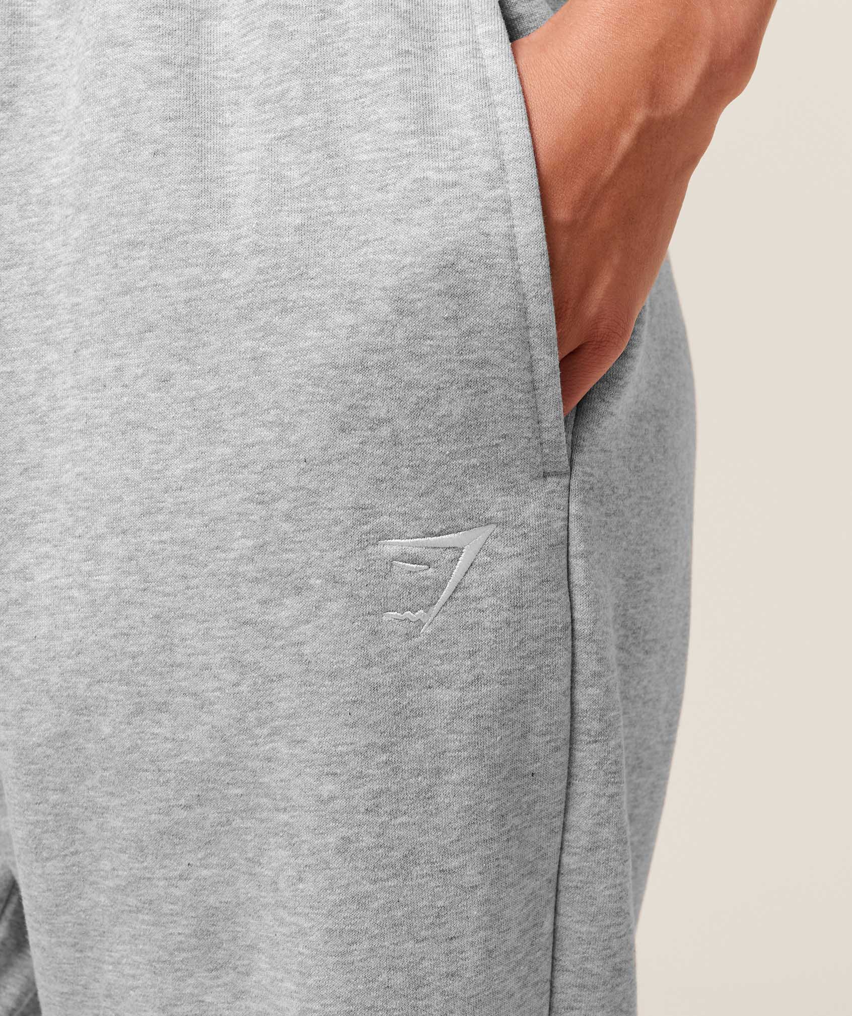 Gymshark Training Fleece Straight Leg Jogger - Light Grey Core Marl